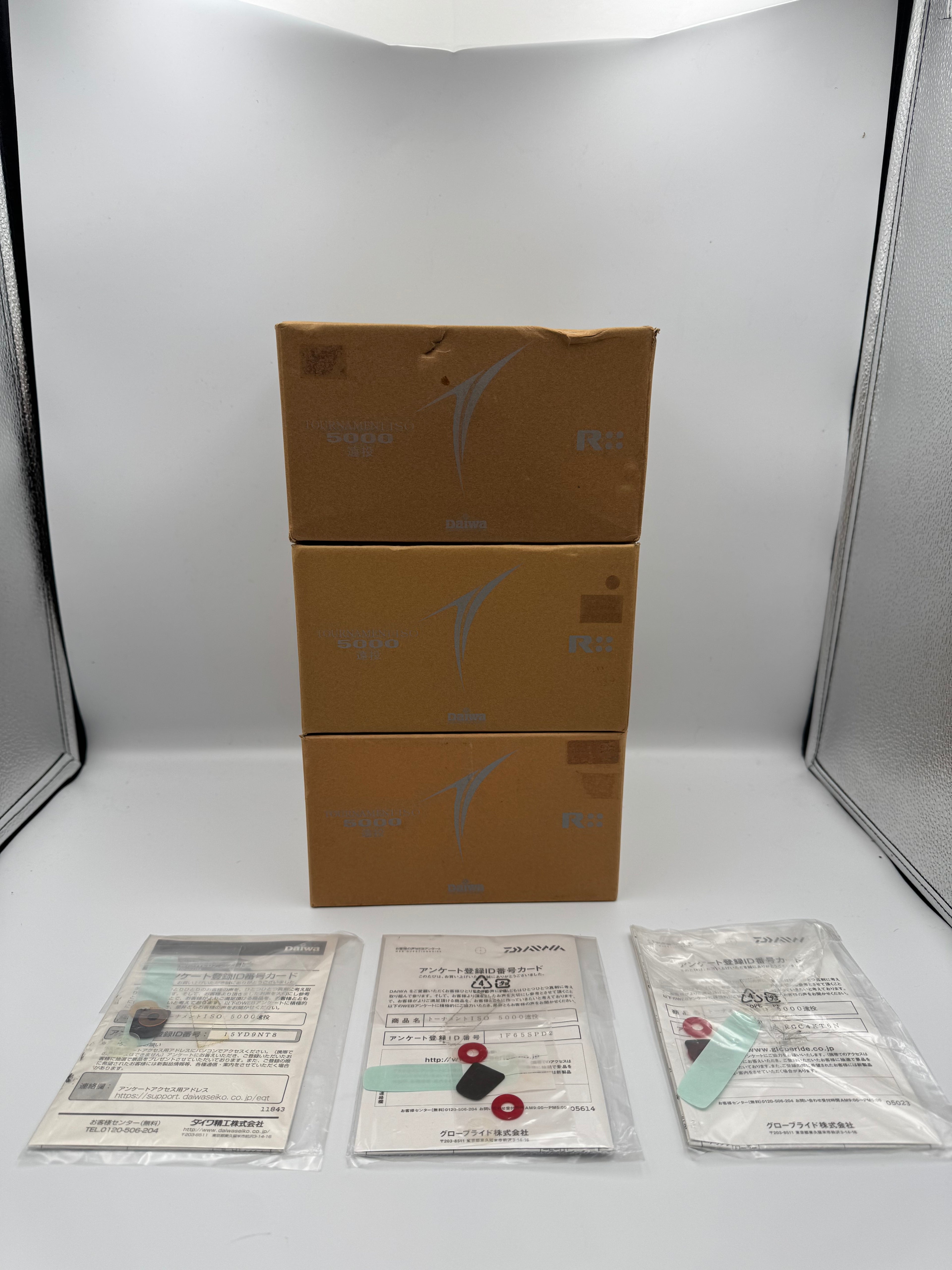 Daiwa iso 5000 tournament set of three Japanese non qd